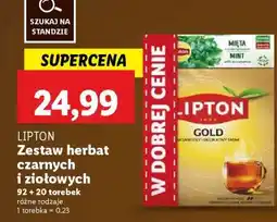 Lidl LIPTON Zestaw herbat czarnych i ziołowych oferta