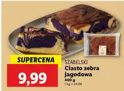 Lidl Ciasto zebra jagodowa oferta