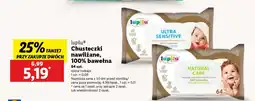 Lidl lupilu Chusteczki nawilżane 100% bawełna oferta