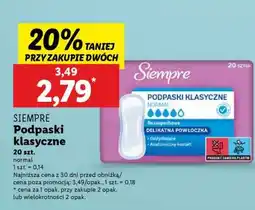 Lidl SIEMPRE Podpaski klasyczne oferta
