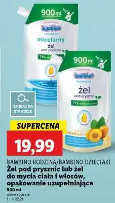 Lidl BAMBINO RODZINA/BAMBINO DZIECIAKI Żel pod prysznic lub żel do mycia ciała i włosów oferta