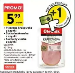 Intermarche Pieczona krakowska z szynki/Sucha krakowska z szynki/Sucha żywiecka z szynki oferta