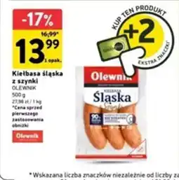 Intermarche Kiełbasa śląska z szynki oferta