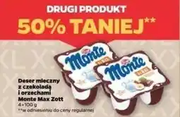 Netto Deser mleczno-czekoladowy z orzechami Zott Monte Max oferta