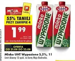Biedronka Mleko 3.2% Mlekovita Wypasione oferta