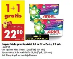 Biedronka Kapsułki do prania color Ariel All In 1 oferta