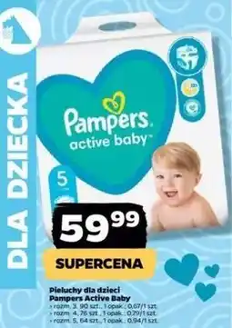Netto Pieluszki dla dzieci junior 5 Pampers Active Baby oferta