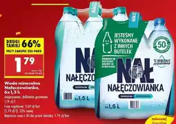 Biedronka Woda delikatnie gazowana Nałęczowianka oferta