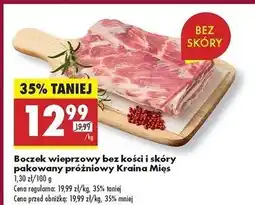 Biedronka Boczek wieprzowy bez żeber i skóry Kraina Mięs oferta