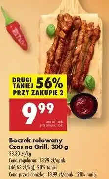 Biedronka Boczek rolowany na grilla Czas Na Grill oferta