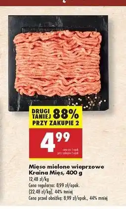 Biedronka Mięso mielone z karkówki wieprzowej Kraina Mięs oferta