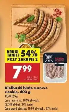 Biedronka Kiełbaski białe surowe Czas Na Grill oferta