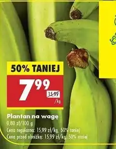 Biedronka Banany platan oferta