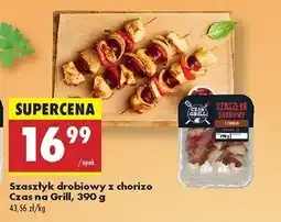 Biedronka Szaszłyk drobiowy z chorizo Czas Na Grill oferta