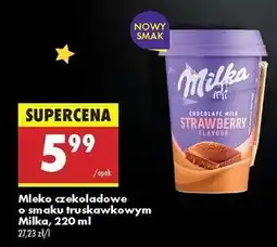 Biedronka Napój strawberry Milka oferta