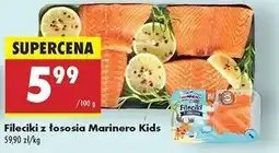 Biedronka Fileciki z łososia Marinero Kids oferta