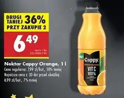 Biedronka Nektar pomarańczowy Cappy oferta