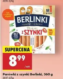 Biedronka Parówki z szynki Morliny Berlinki oferta