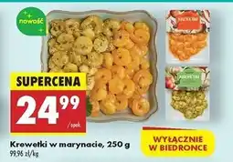 Biedronka Krewetki w marynacie Pomorski Targ Rybny oferta