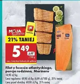 Biedronka Filet z łososia atlantyckiego Marinero oferta