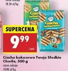 Biedronka Ciacho kokosowe z mleczną czekoladą Twoje Słodkie Chwile oferta