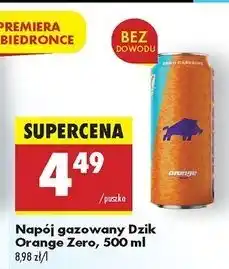 Biedronka Napój energetyczny zero kalorii orange Wk Dzik oferta