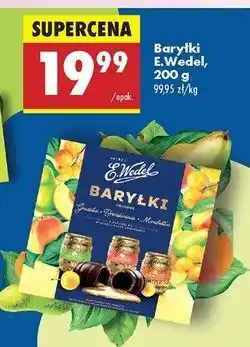 Biedronka Baryłki owocowe gruszka brzoskwinia mirabelka E. Wedel oferta