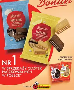Biedronka Herbatniki z kremem o smaku śmietankowym i cytrynowym Bonitki oferta