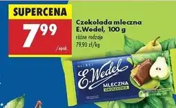 Biedronka Czekolada gruszkowa E. Wedel oferta