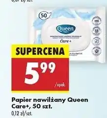 Biedronka Papier nawilżany care+ Queen oferta