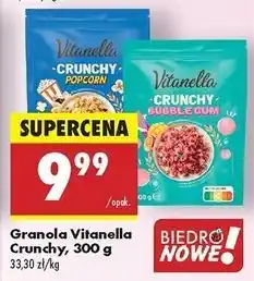 Biedronka Granola crunchy popcorn Vitanella oferta