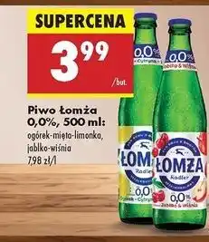 Biedronka Piwo Łomża Radler 0.0% Jabłko-Wiśnia oferta
