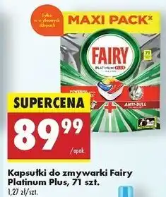 Biedronka Tabletki do zmywarki Fairy Platinum Plus oferta