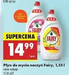 Biedronka Płyn do mycia naczyń aloes i jaśmin Fairy Sensitive oferta