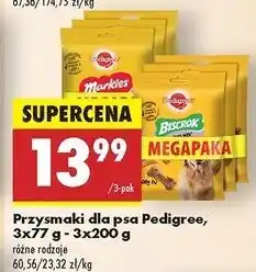 Biedronka Ciasteczka dla psów Pedigree Biscrok oferta