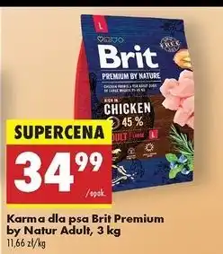 Biedronka Karma dla psa z kurczakiem Brit Premium By Nature oferta