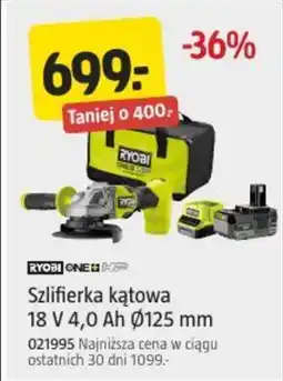 Jula Szlifierka kątowa 18 V 4,0 Ah Ø125 mm oferta