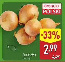 ALDI Cebula żółta 1 kg Aldi oferta