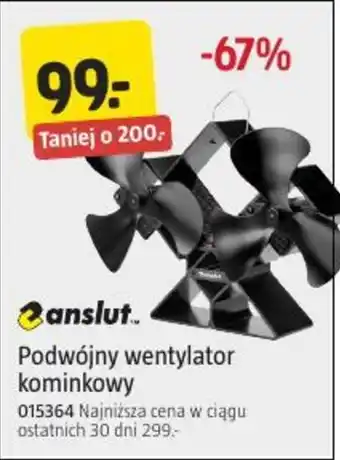 Jula Podwójny wentylator kominkowy oferta