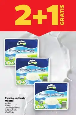 Netto Twaróg półtłusty - kostka Miletto oferta
