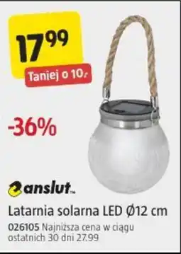 Jula Latarnia solarna LED Ø12 cm oferta