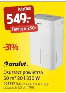 Jula Osuszacz powietrza 50 m² 201 330 W oferta