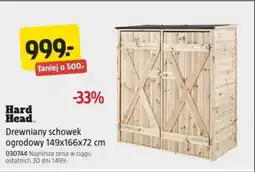 Jula Drewniany schowek ogrodowy 149x166x72 cm oferta