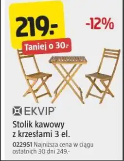 Jula Stolik kawowy z krzesłami 3 el. oferta