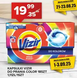 Spiżarnia Smakosza KAPSUŁKI VIZIR DO PRANIA COLOR 18SZT oferta