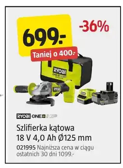 Jula Szlifierka kątowa Ryobi oferta
