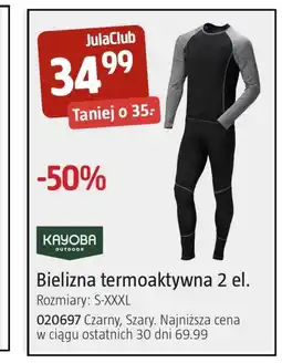Jula Bielizna termoaktywna Kayoba oferta