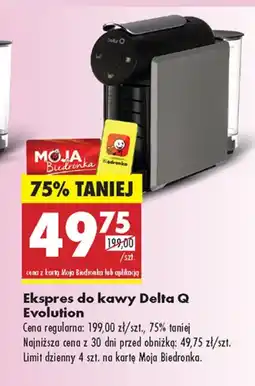 Biedronka Ekspres do kawy Delta Q oferta