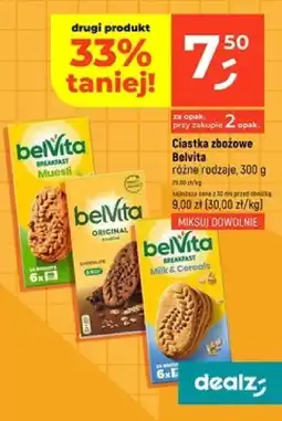 Dealz Ciastka zbożowe Belvita oferta