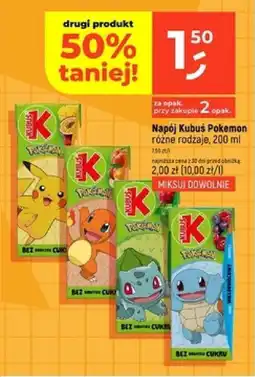Dealz Napój Kubuś Pokemon oferta